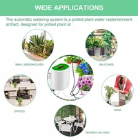 Intelligent Drip Irrigation Water Pump Timer System Garden Automatic Watering Device USB Charging Potted Plant Watering Tool Set 3