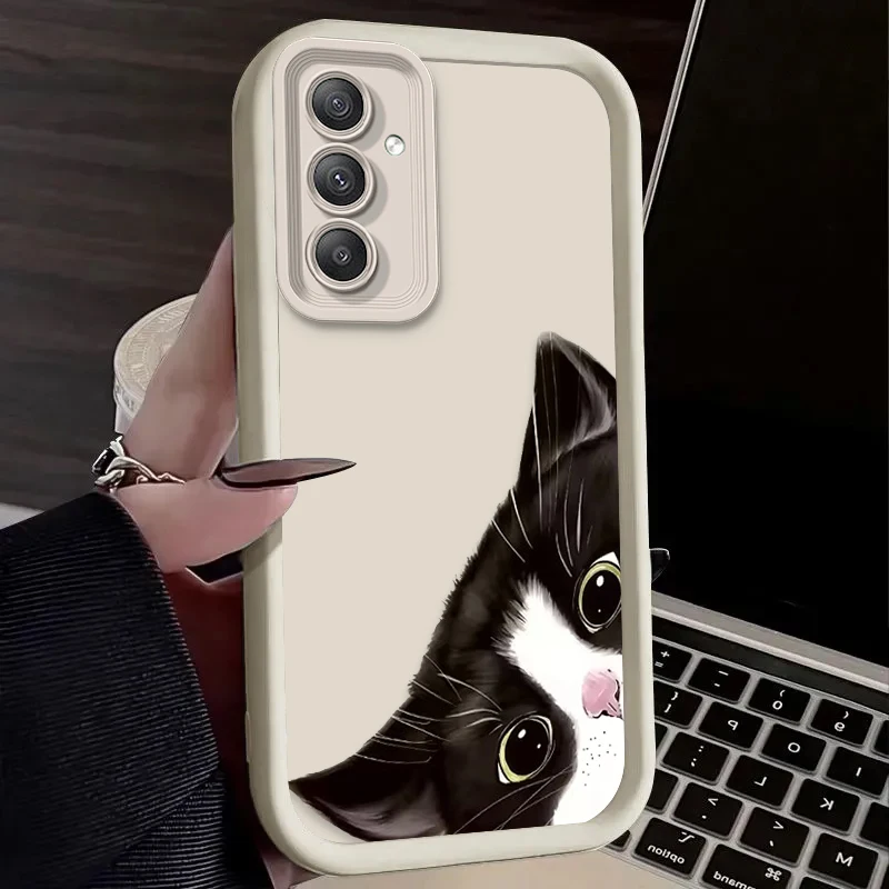 Chic Black Cat Pattern Phone Case Cover