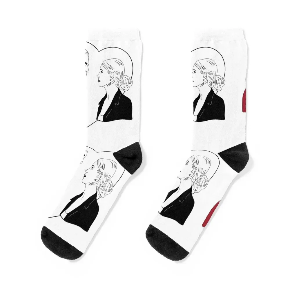 Buffy & Spike - Spuffy - Print Socks cotton anime floor Luxury Woman Socks Men's