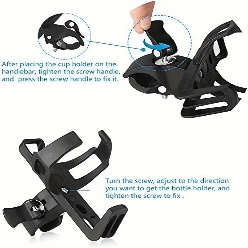 Universal 360° Rotating Bicycle Water Bottle Holder - Versatile Cycling Accessory