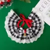 Cute Lace Pet Christmas Bow Bib Drool Scarf Christmas Pet Drool Bib Collar Cat Dog Decorative Bow Tie 4
