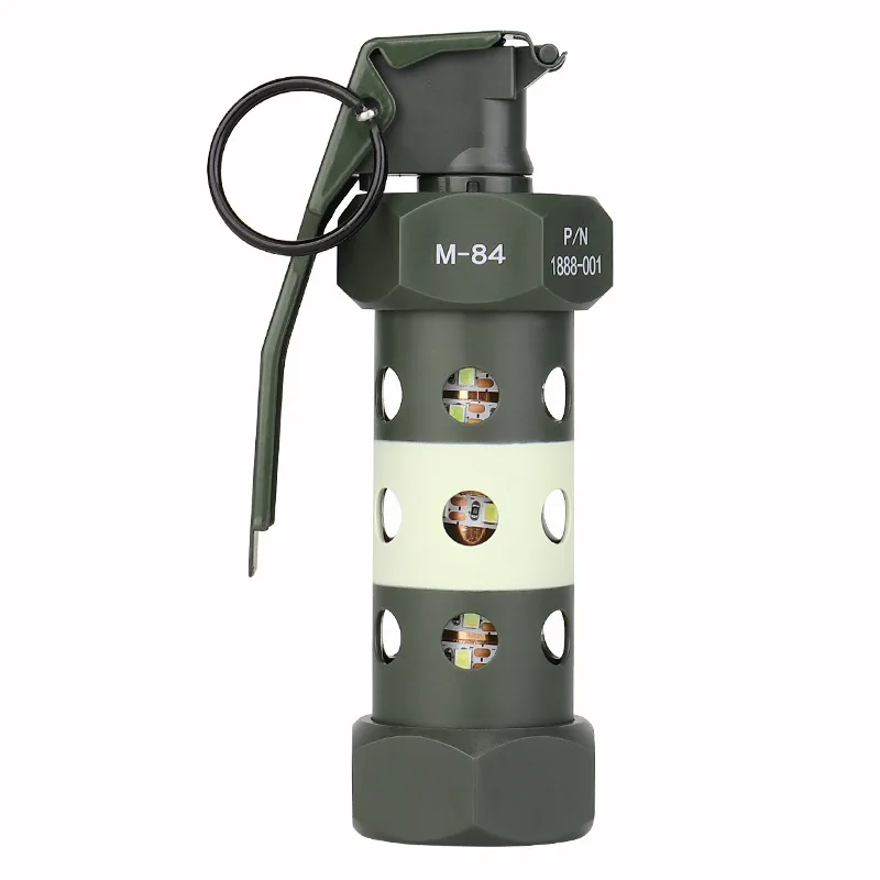 Outdoor Camping Light Tactical M84 Grenade Dummy Survival Strobe LED Lamps Imitation Model Cosplay Props Cosplay Military Gears
