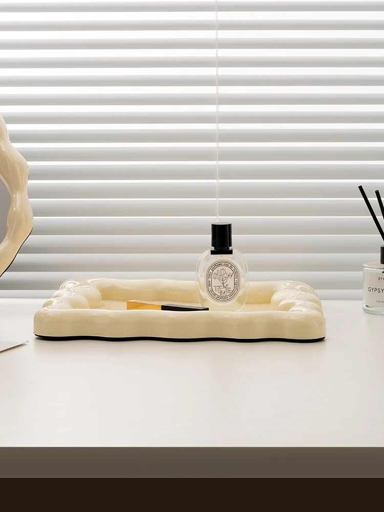 Home storage square Ripple tray storage tray