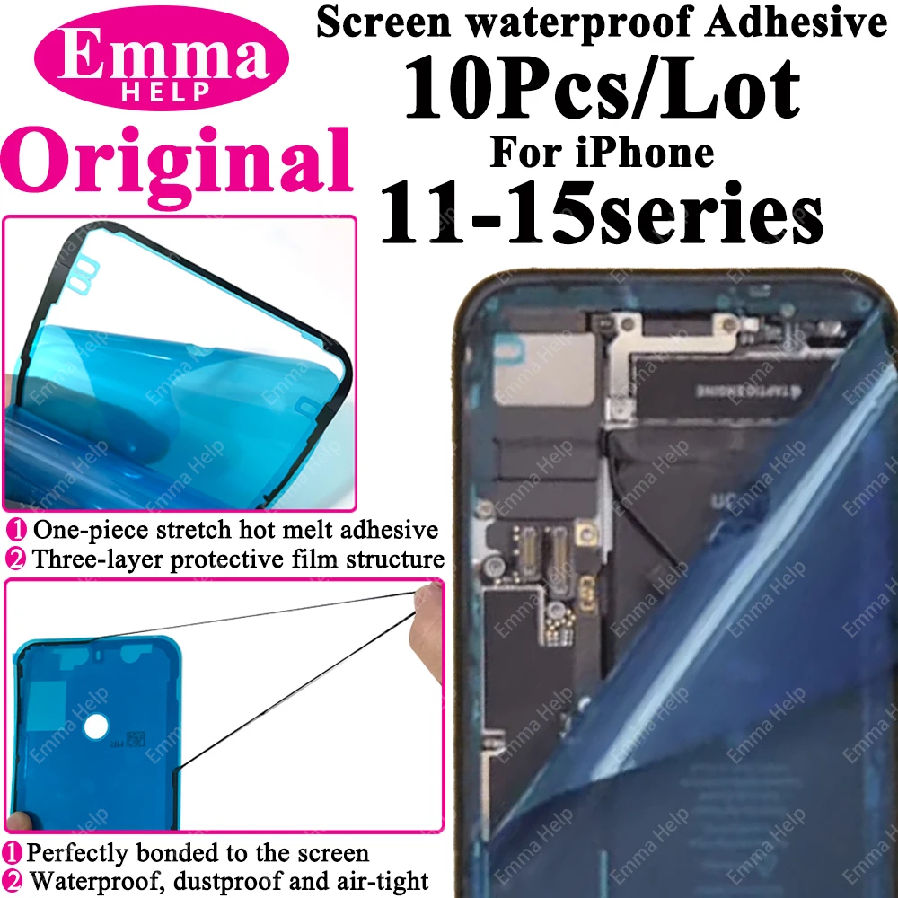 Cell Phone Parts 10pcs Waterproof Sticker For iPhone 12 13 14 15 Plus Max