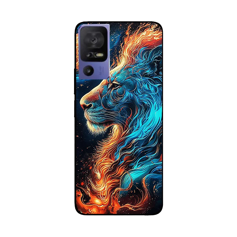 Floral Wolf Soft Silicone Shockproof Phone Case