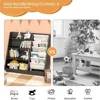 Montessori Kid Bookshelf Toddler Bookcase Cabinet Children Book Rack Display Toy Storage Organizer 4 Tier 5 Sling Deep Sleeves 4