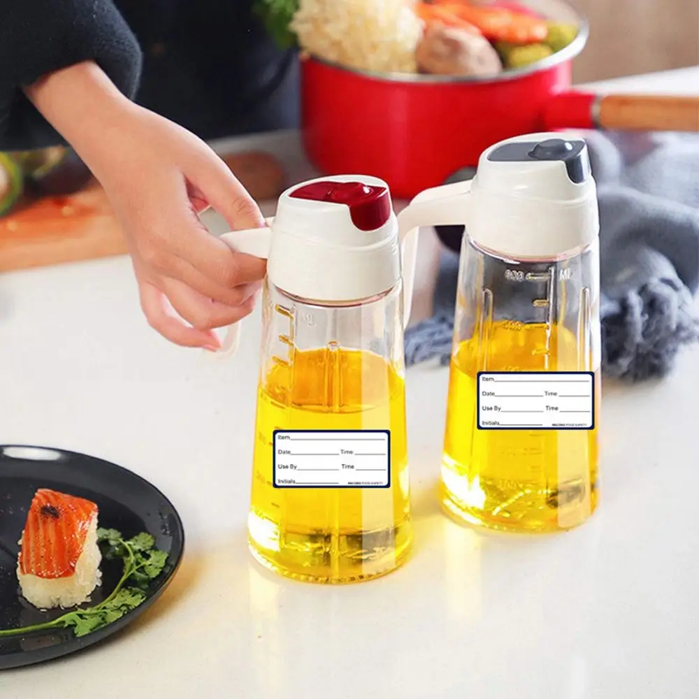Self-Adhesive Removable Freezer Refrigerator Food Storage Paper Sticker Labels White Date Stickers For Home Storage Tags 1 Roll,label stickers