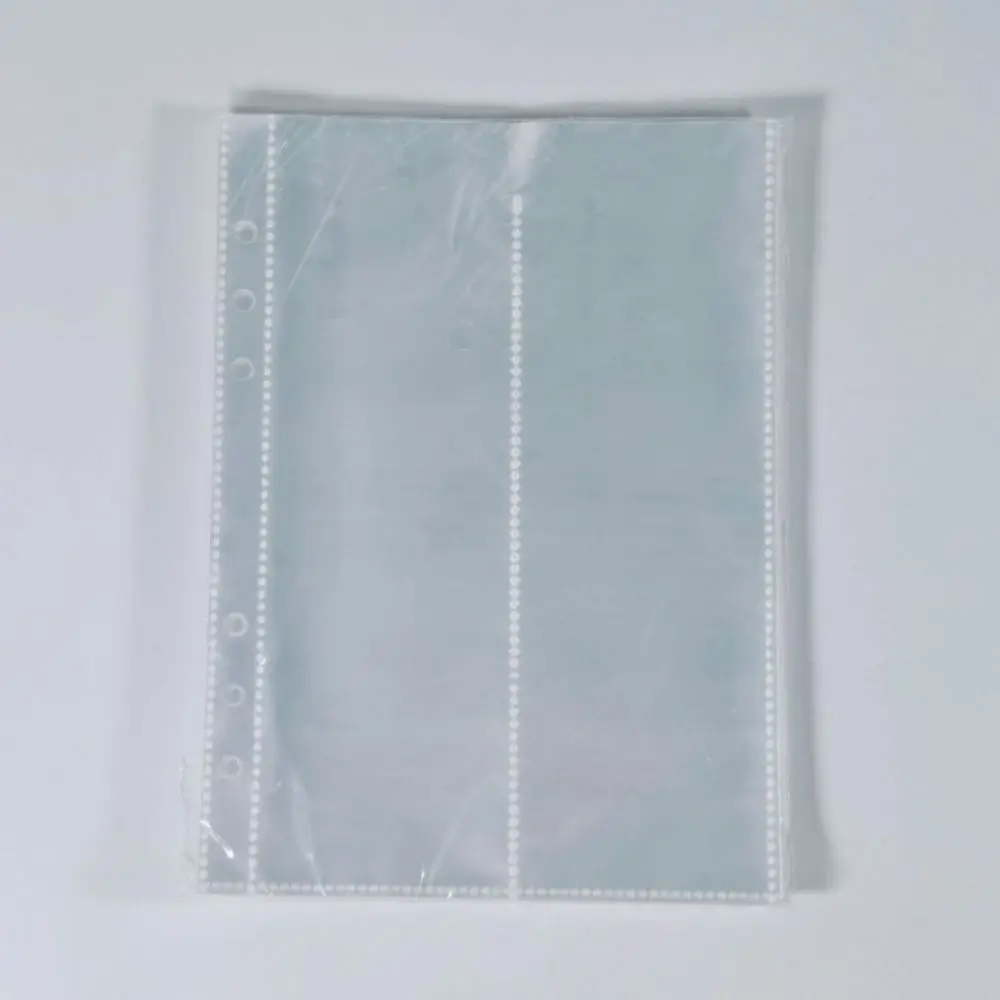 재사용 가능한 루스 리프 바인더 커버 반짝이 지퍼 클로저 투명 사진 앨범 멀티..