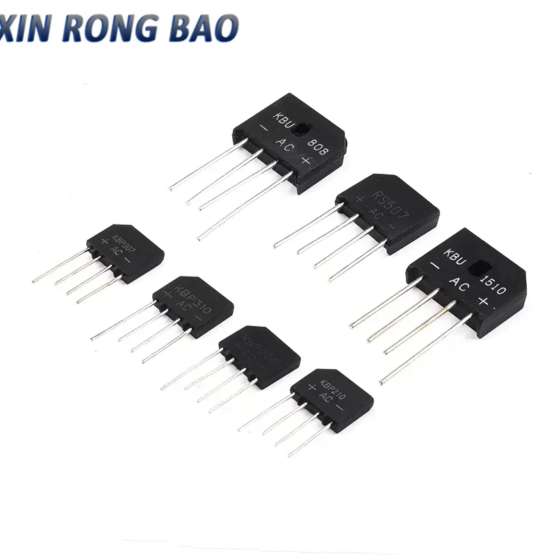 

10pcs/lot KBP206 KBP210 KBP307 KBP310 KBP406 KBP410 Rectifier bridge Rectifiers DIP-4