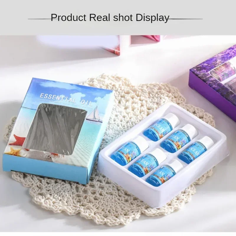 Home Fragrance Products 6pcs Aromatherapy Plant Essential Oils Water-based Humidifier Fireless Aromatherapy Refill Liquid Lavender Parfum Essential Oil