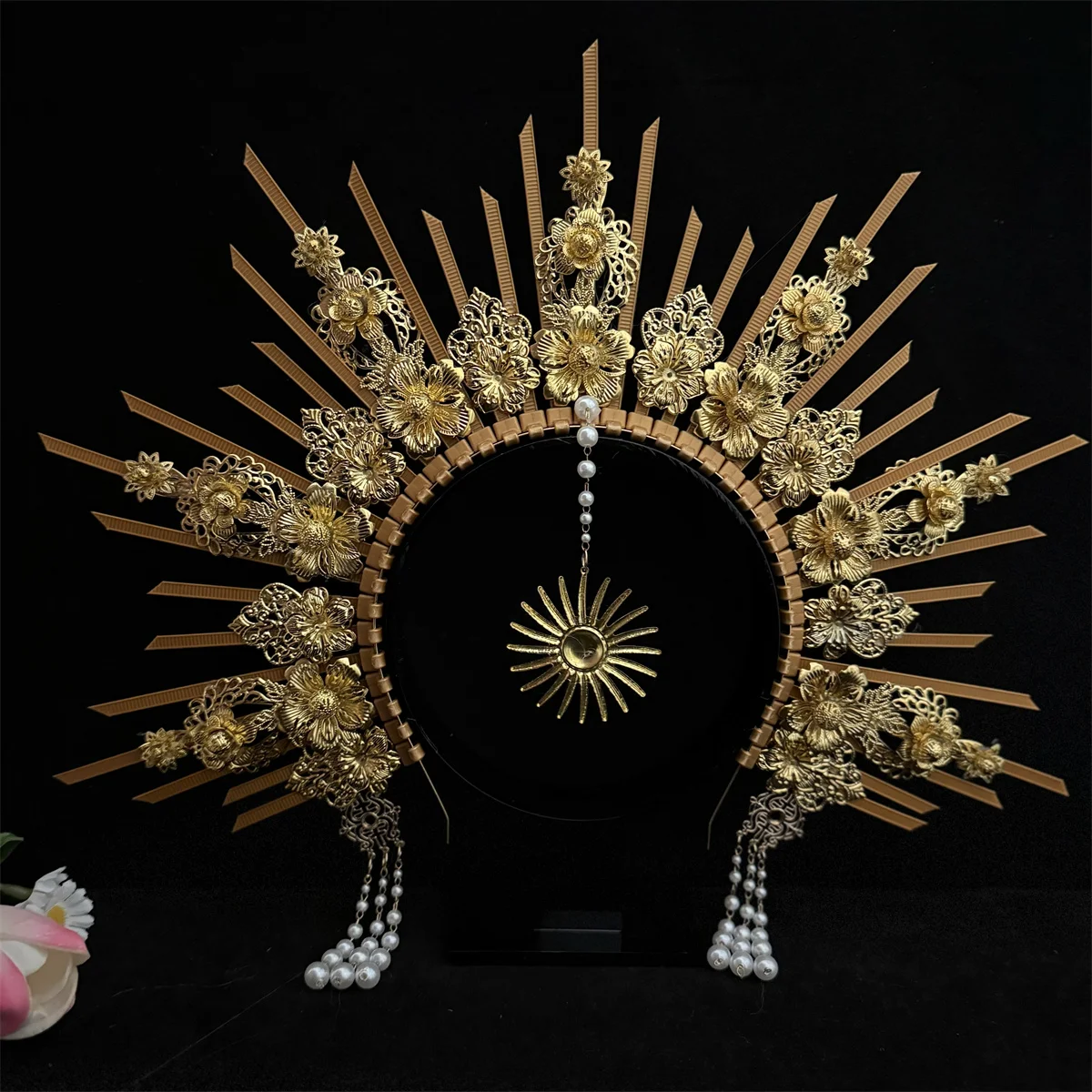 Gothic Halo Goddess Headband for Halloween and Cosplay