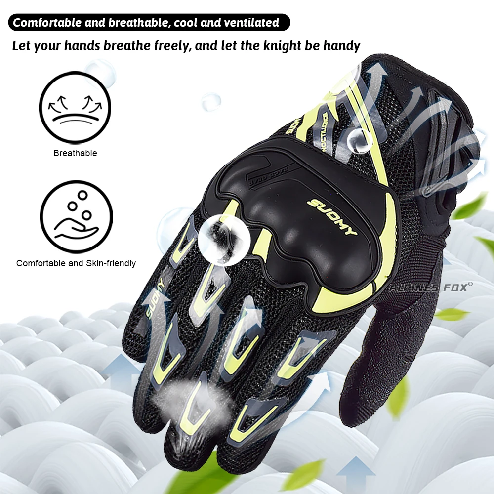 Suomy Motorcycle Gloves Motorbike Gloves Touch Screen Breathable Guantes Moto Racing Summer Spring Men Women Luva Moto DH motorcycle gloves,sports gloves