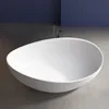 Acrylic Solid Surface Bathtub Comfortable matte solid surface bathtub Stone Resin bathtub 2