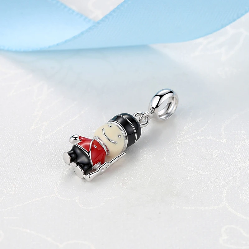 Original 925 Sterling Silver Charms Love London Bus Guard Pendant Beads Fit Pan Brand Bracelets Necklaces Women DIY Jewelry 5