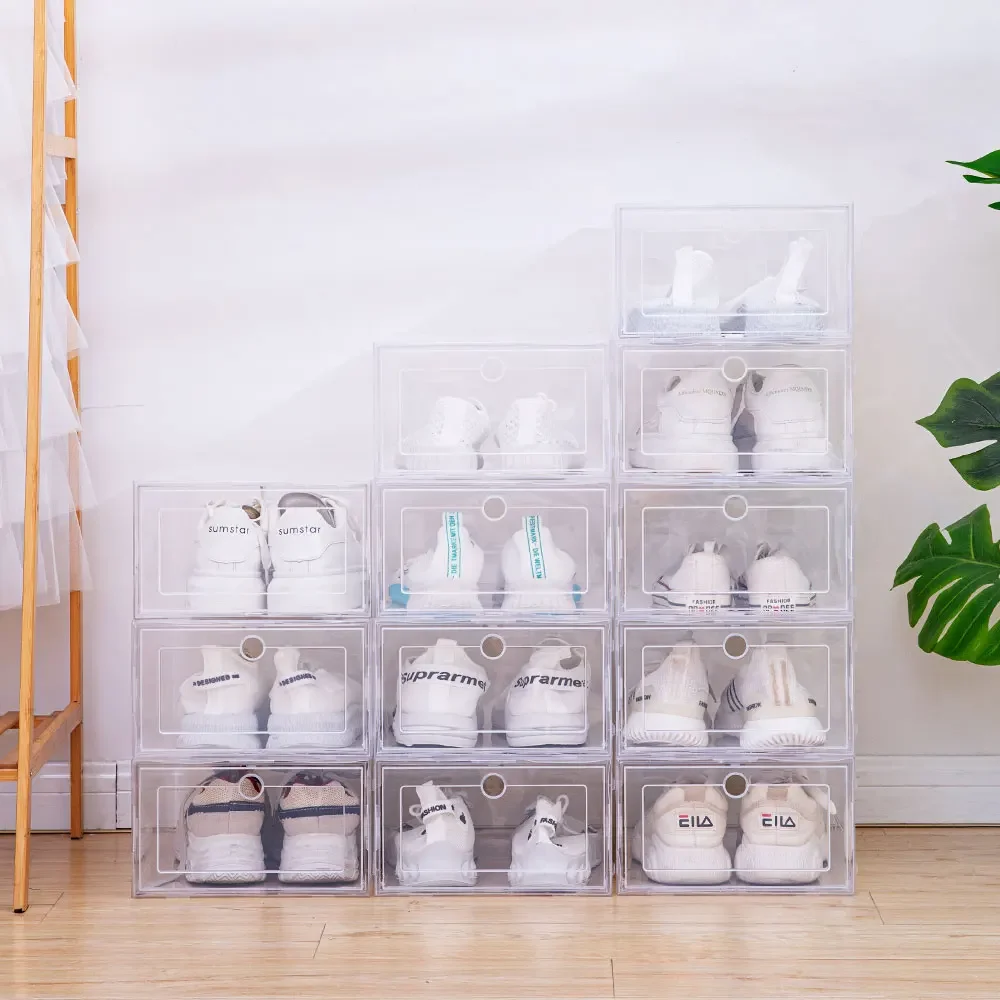 Plastic Shoes Case Thickened Transparent Drawer