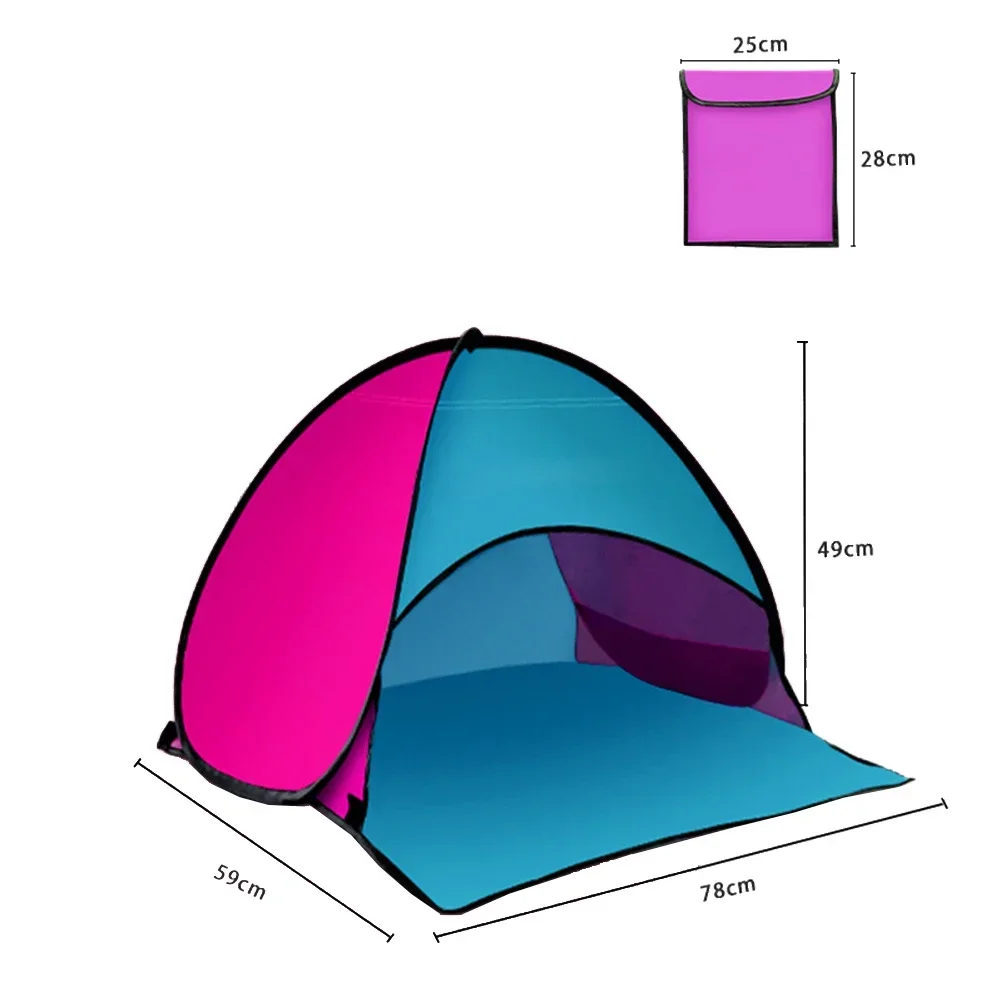 Mini Pop Up Pet Tent - Foldable Sun Shelter For Outdoor Camping & Beach With UV Protection