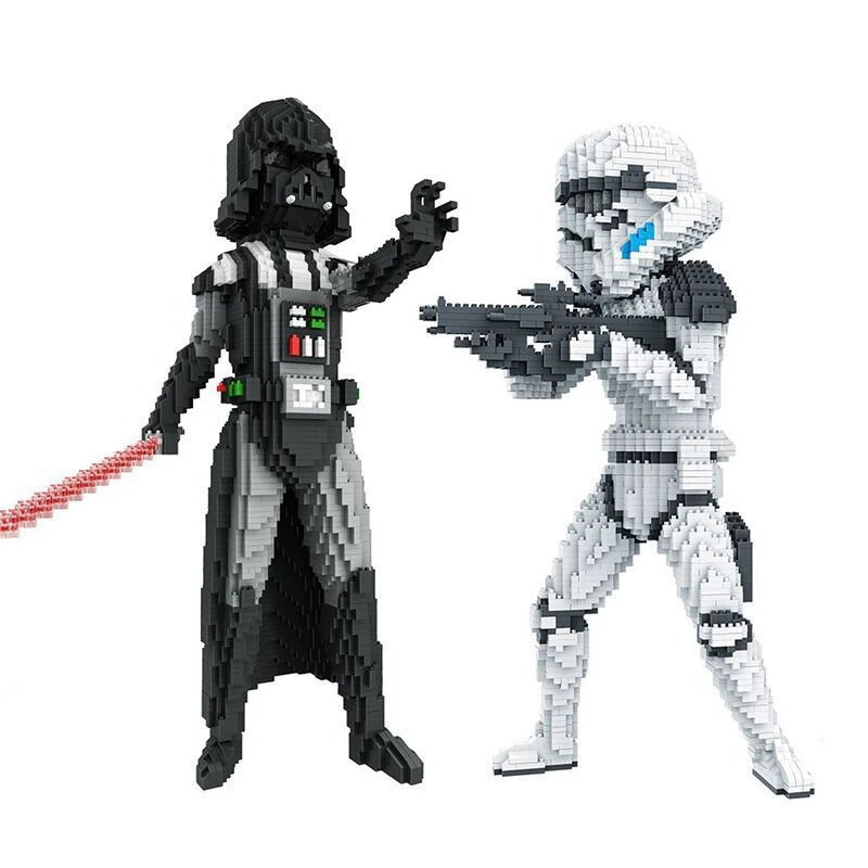 Star War Micro Bouwstenen Darth Vader Stormtrooper 3D Model Mini Bricks Figuur Geschenken Speelgoed Voor Kinderen| | - AliExpress