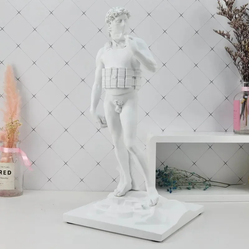 

New Modern Art Banksy Suicide David Statue Creative Resin Art&Craft Character Sculpture Street Abstract Art Home Decoration