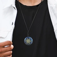 Natural Crystal Stone Metatron's Cube Multidimensional Pendants Mythology Angel Mysterious Divine Symbols Reiki Energy Necklaces 2