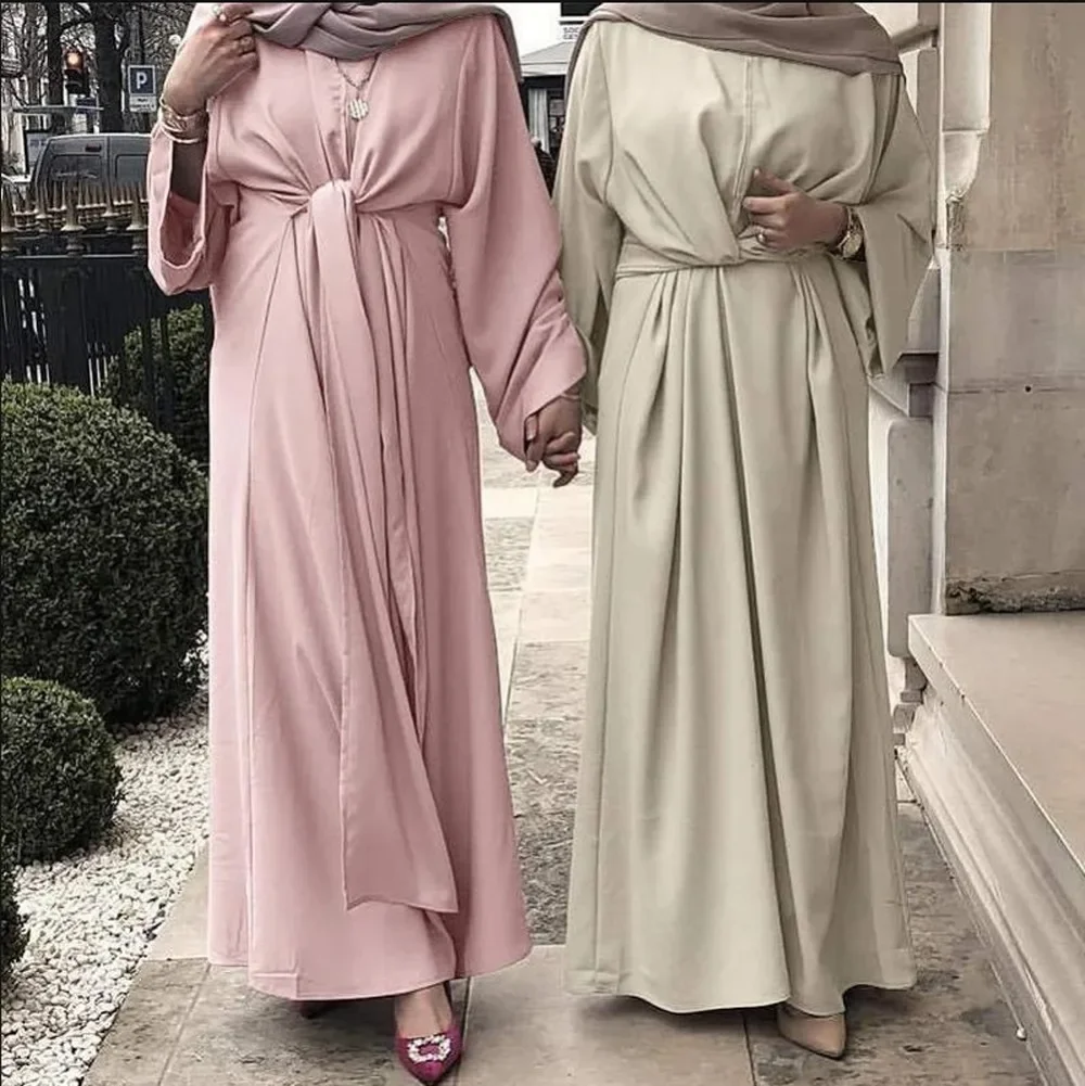 Eid Muslim Plain Women Hijab Dress Prayer Garment Jilbab Abaya Long Khimar Full Cover Ramadan Gown Abayas Ladies Dress Clothes