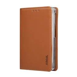 Premium RFID Blocking Leather Phone Case with Card Holder & Magnetic Closure - Galaxy Z Fold 8 Ultra (Brown)