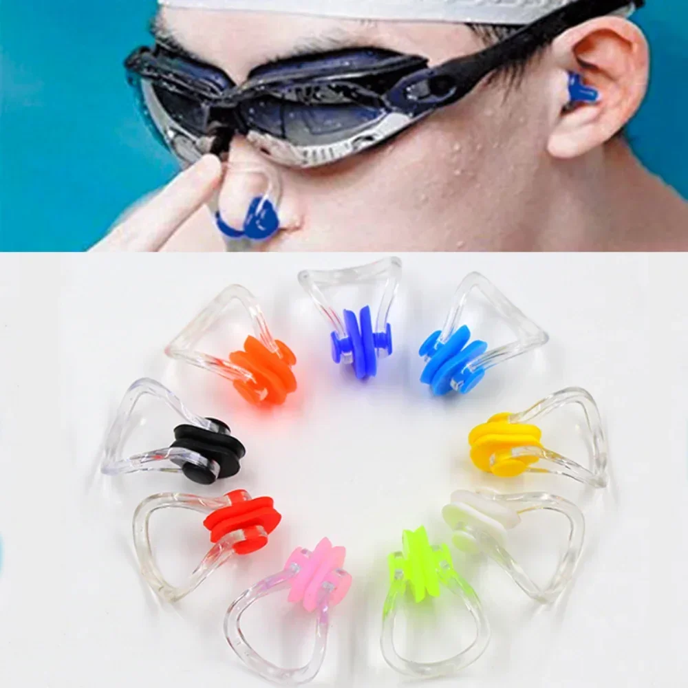 

3PCS Soft Silicone Swimming Nose Clip High Quality Reusable Comfortable Diving Surfing Swim Nose Clips for Adults Children