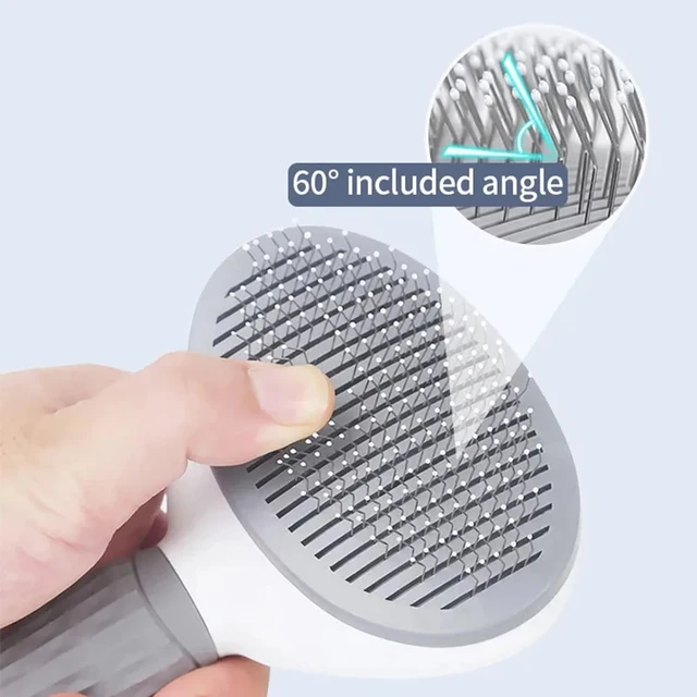 Pet Cat Hair Brush Dog Comb Grooming And Care Cat Brush Stainless Steel Comb For Long Hair Dog Cleaning Pets Cat Dog Accessories 4