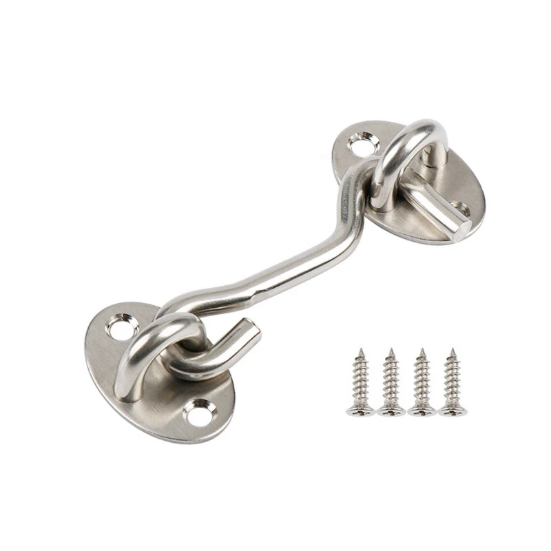 STAINLESS STEEL CABIN Hook And Eye Latch Lock Shed Gate Door Latch holder  STRONG £3.99 - PicClick UK