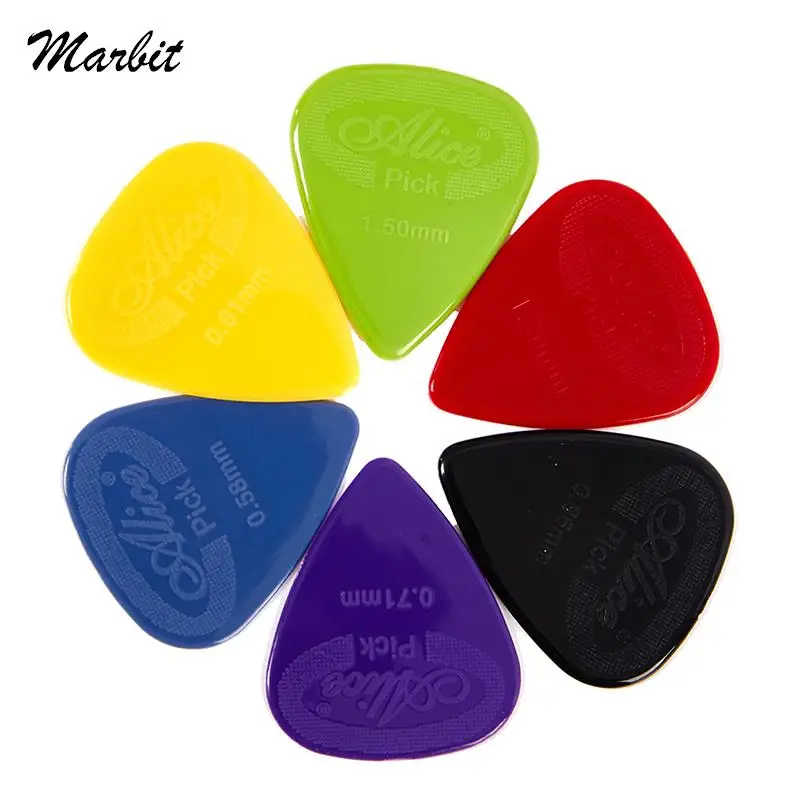 10pcs/pack Guitar Picks Pick Nonslip Black Red 0.581.5mm Guitar Picks