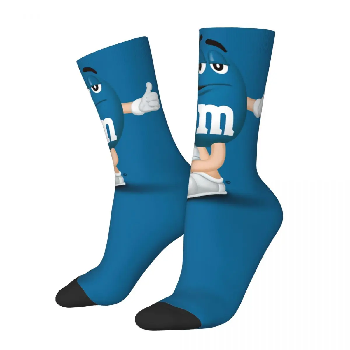 thumbnail image 1 of Calcetines divertidos de chocolate para hombre, colección de personajes de caramelo, estilo vintage Harajuku, hip hop, novedosos, sin costuras, con estampado de regalo, 1 of 7