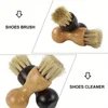 4PCS Mini Shoe Brush Beech Flexible Easy To Use Clean Comfortable Beech Handle Shoe Brush Durable Shoe Brush Household Cleaner 5