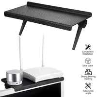 1PC Hot Selling Computer and TV Screen Storage Rack Wireless Router Set-top Box Rack No Perforated Storage Bracket Divine Tool 2