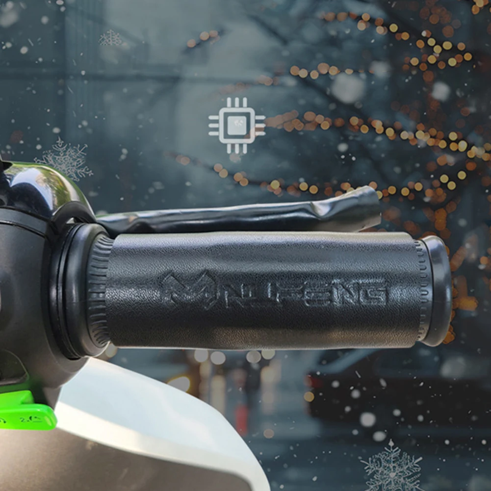 Electric Heated Grip Cover USB Anti Slip Motorcycle Hand Heated Grips 3 Gear Waterproof Handlebar Warmer Sleeves Hot Grip Handle