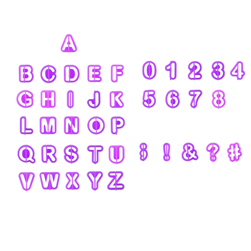 

40pcs mini Alphabet Letter Polymer Clay Cutter for Jewelry Making DIY Pottery Ceramic Tools Art Craft Kit Plastic Cookie Cutter