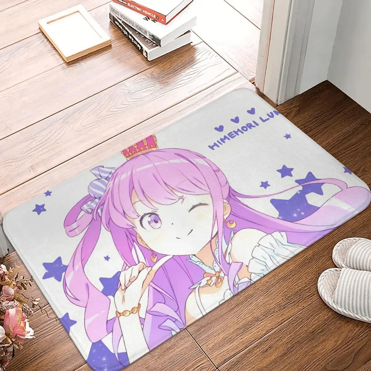 

Hololive Production Fictitious Virtual Youtuber Vtuber Non-slip Rug Doormat Living Room Mat Himemori Luna Floor Carpet