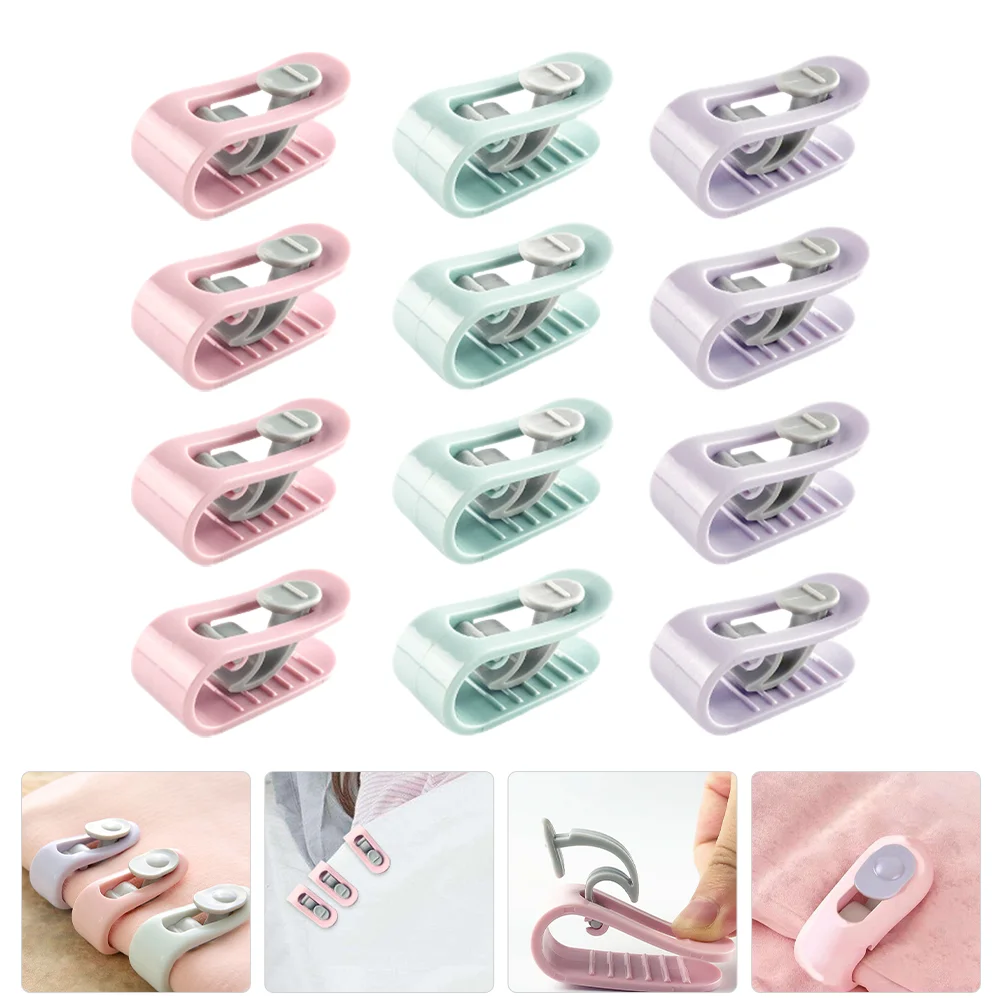 

12 Pcs Quilt Holder Sheet Grippers Fixation Clips Cover Fixator Abs Fixators Fixing
