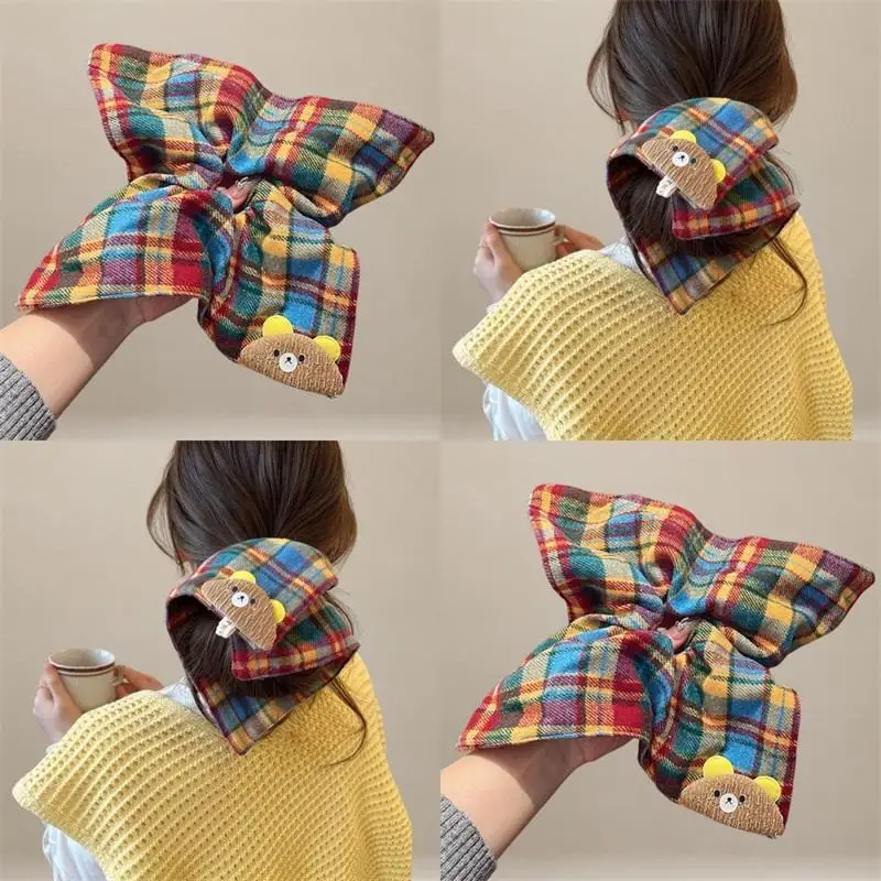 Colorful Plaid Kawaii Hair Scrunchie - High Quality Versatile Women’s Hair Accessory