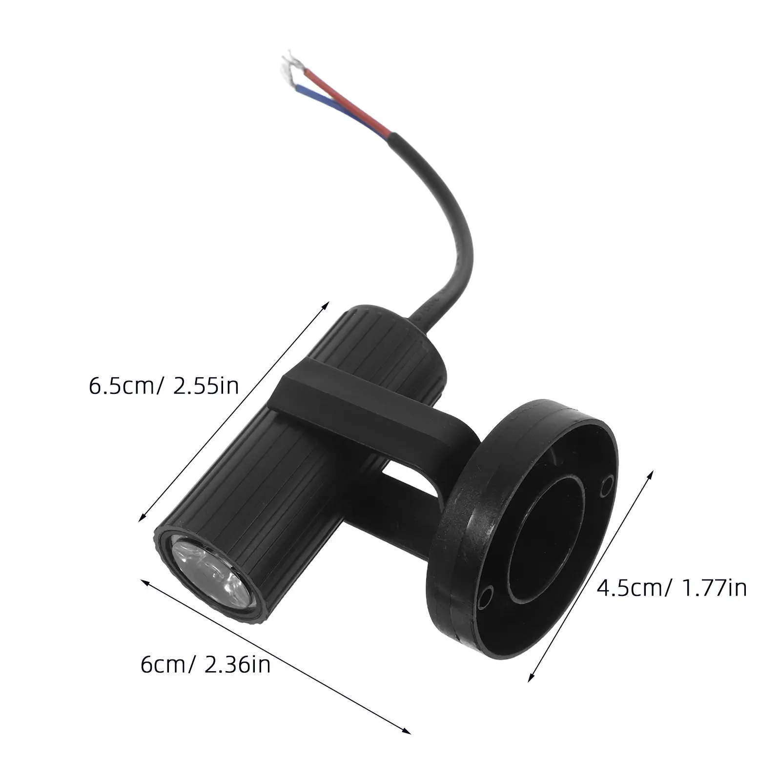 2Pcs LED 빔 무대 조명 듀얼 컬러 레드 블루 미니 스포트라이트 실내 파티 극장 콘서트 Dj 공연을위한 고휘도