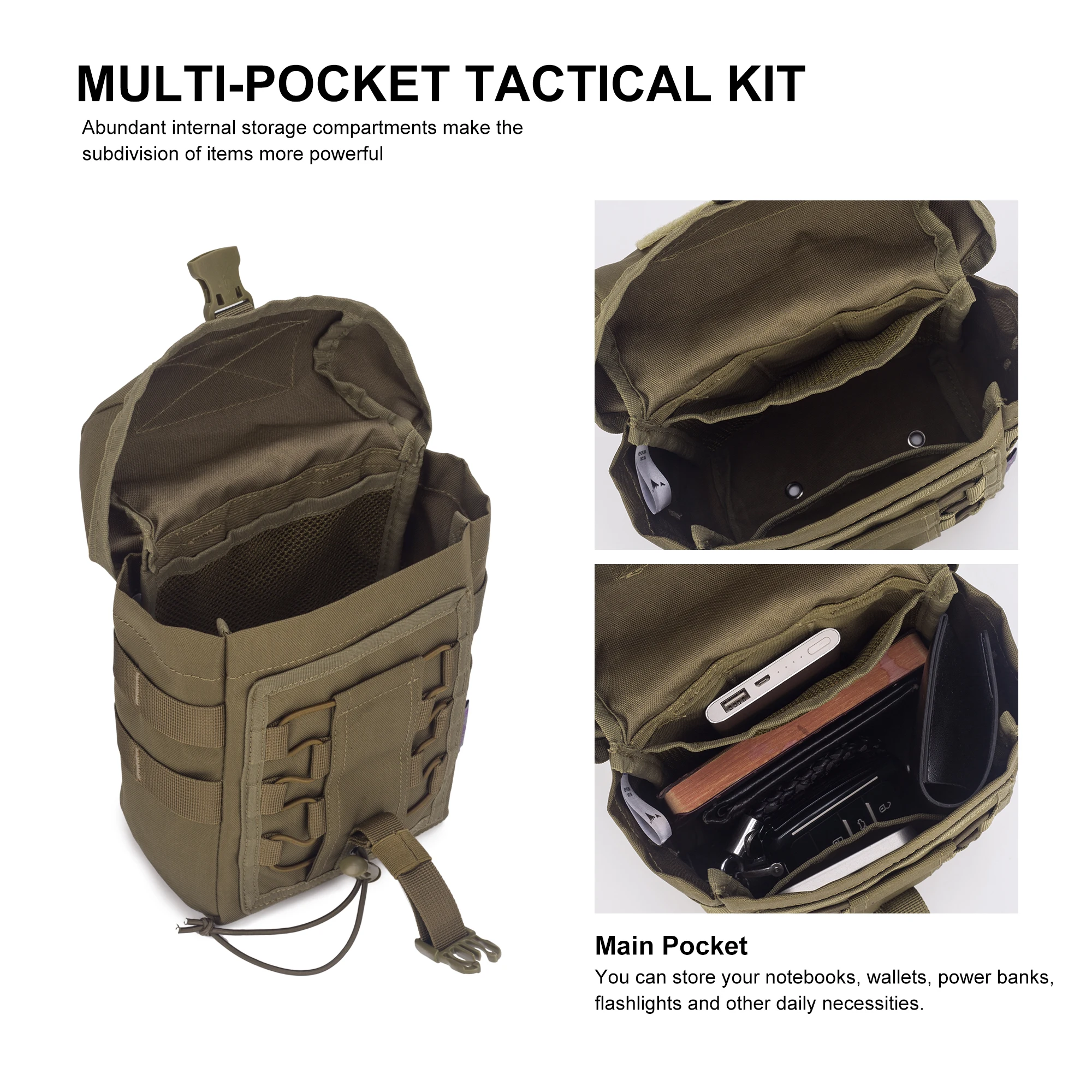 MARDINGTOP Tactical Pouch First Aid Kit Survival Pouch Military Bag Emergency Tools Pack for Men Women Camping Hunting Army EDC