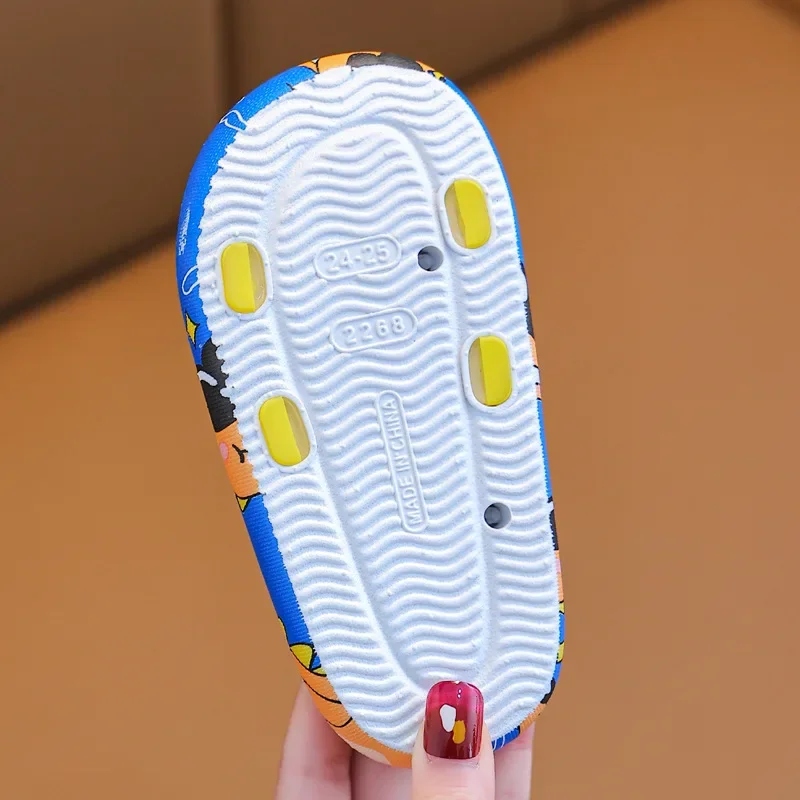 Children Sandals Kids Sandals Beach Shoes New Summer Slippers Boys Girls Beach Sandals Fashion Print Thick Soled EVA Home Slipper Non-slip Indoor Bathroom Flip Flop
