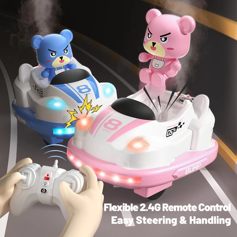 JJRC Q180 Children Remote Bumper Car Sound And Light music Parent-child Competitive Interaction Go Kart Battle Boy Toy for Gift 6