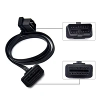 30/60/100CM Flat+Thin As Noodle 16 Pin Socket OBD OBDII 16Pin Male To Female Car Scanner OBD2 Extension Cable Connector - Image 6