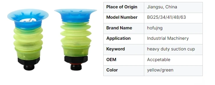 Description Picture 3 of itemhofujng PyAB Paiyabo Robot Accessories Vacuum Sucker Industrial BGI Packaging Bag Opening Vacuum Suction Nozzles Pneumatic