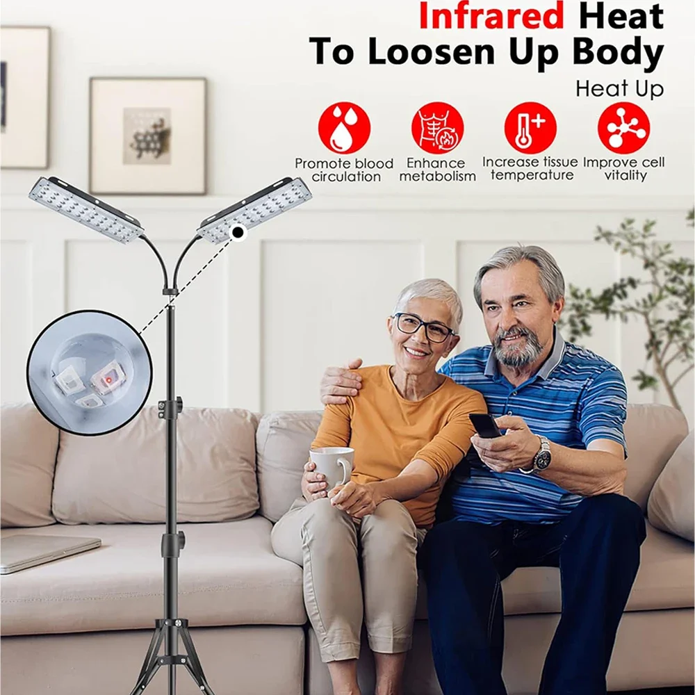Led Red&Infrared Light Therapy Full Body Pain Relief Face Light Therapy 660nm 850nm