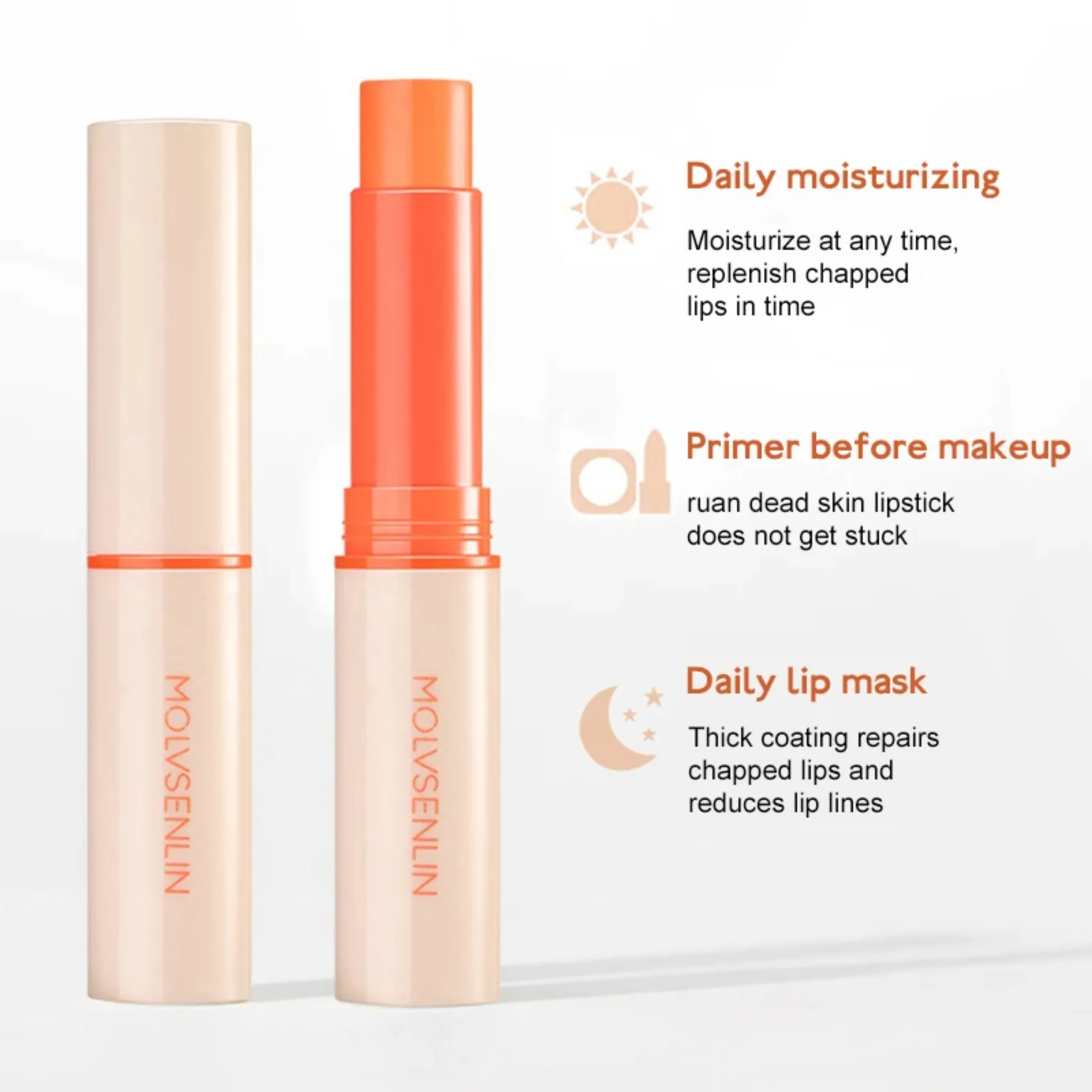 Color Changing Lipstick Vitamins Lip Balm Moisturizer Carotene Beeswax Repair Lips Anti-dry Temperature Change Lipstick images - 6