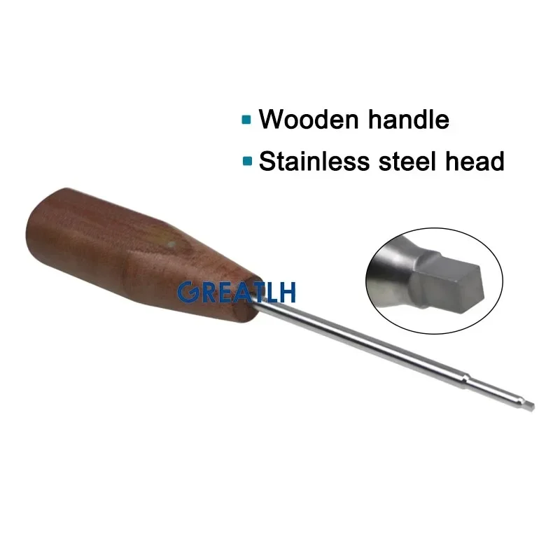 Veterinary Surgical Instruments Orthopedic Instruments GREATLH Square Bone ScrewDriver 1.0-2.5mm Medical Screwdriver Orthopedic Pet Surgical Instrument Stainless