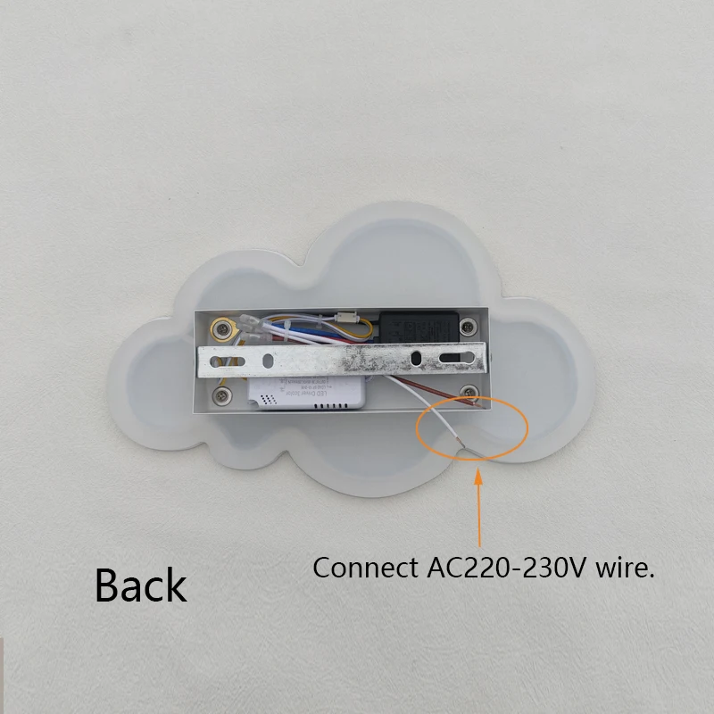 LED Cloud Wall Lamp Baby Room Bedroom Living Dining Room Attic Creative Warm Decoration Touch Switch AC220-230V