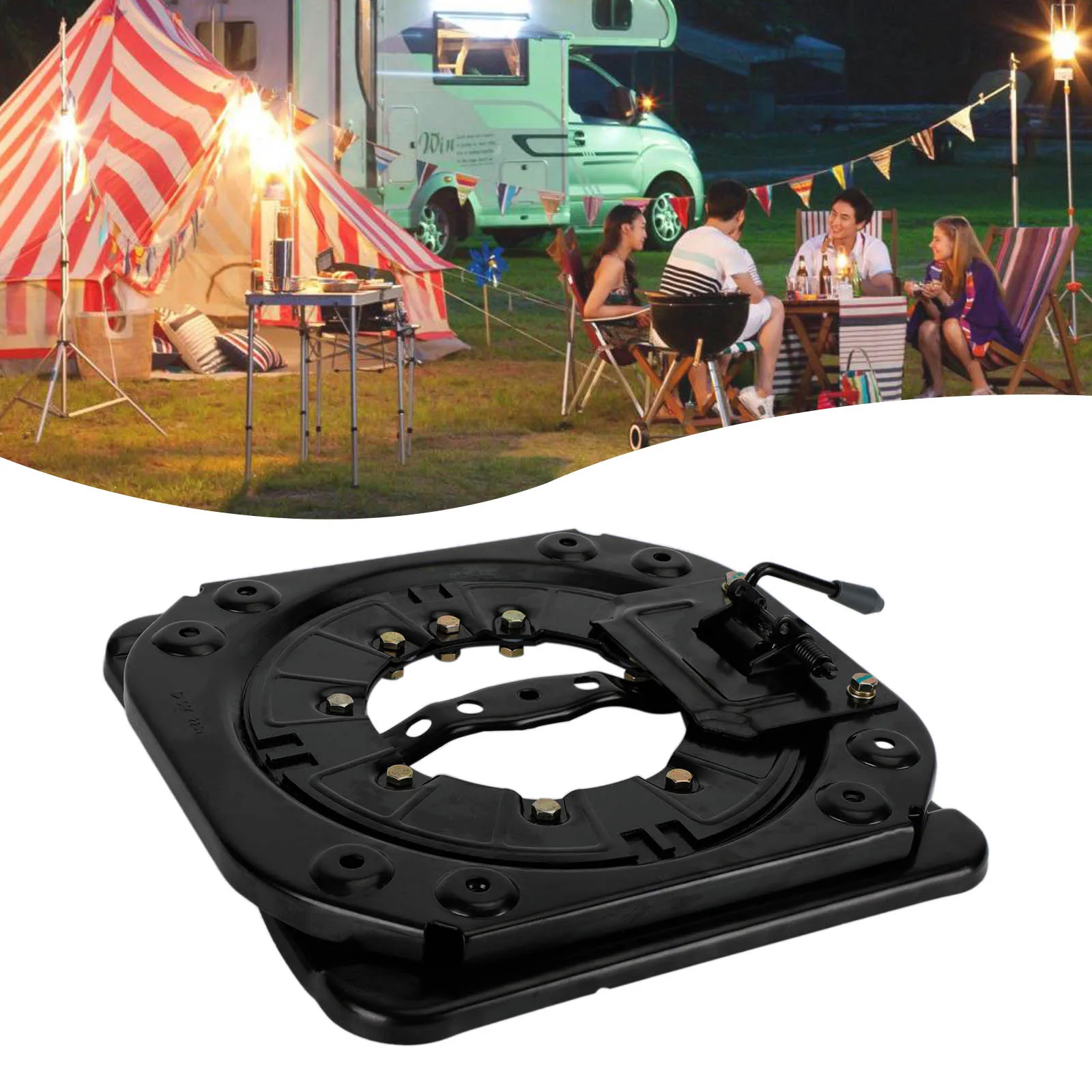 Universal campervan seat swivel turntable base overview