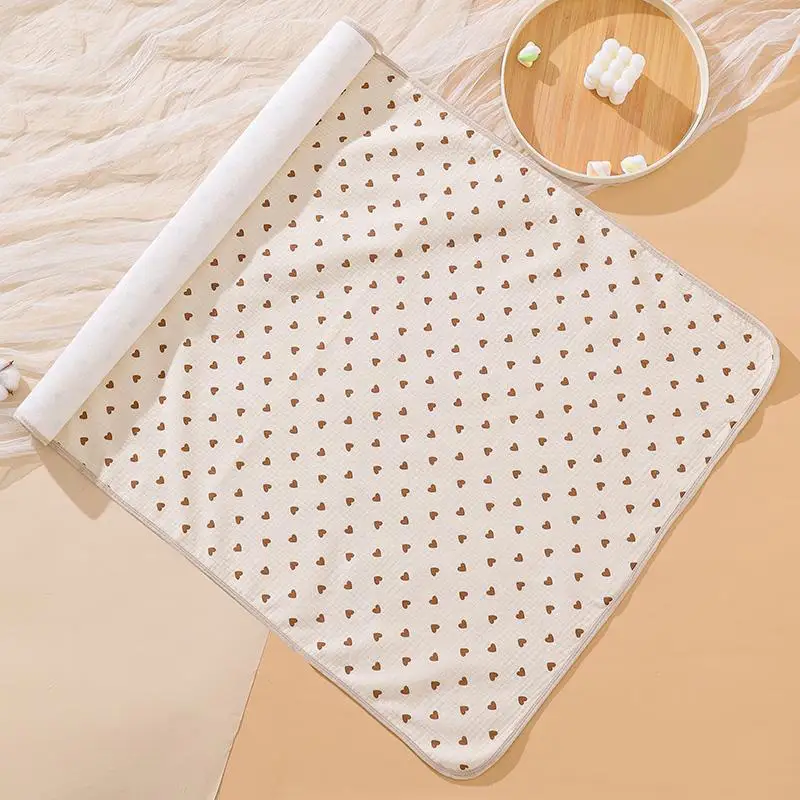 Cotton Baby Diaper Pad Washable Newborn Diaper Changing Mat 50*70cm Waterproof Kids Changing Pad Cover Baby Bedding Item
