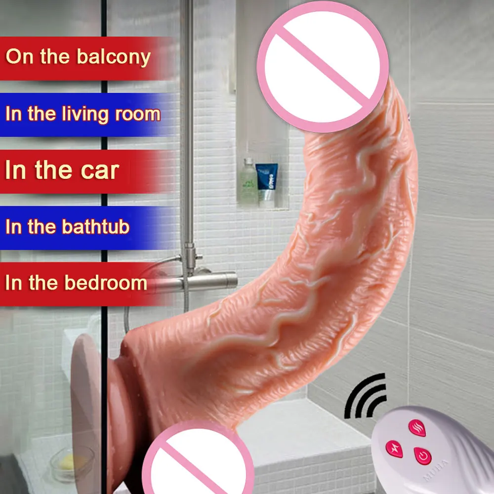 Remote Control Dildo Sex Tooys for Man Realistic Penis Telescoping Vibrators Vagina Anal Vibrator Sex Product for Women Toys